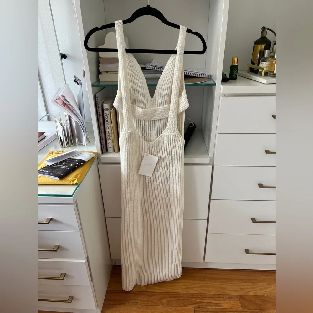 Khaite Alessia Ivory Knit Dress sz S - Picture 4 of 7